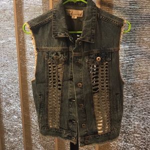 Vintage denim vest